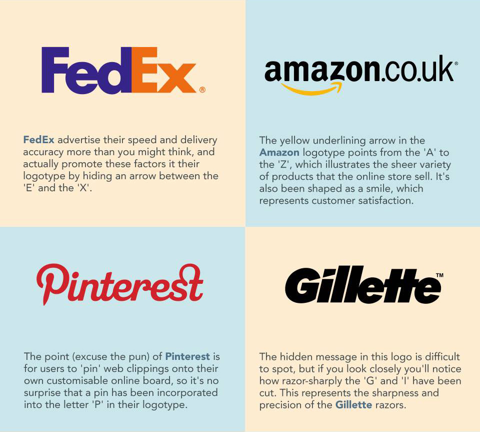 40 Logotipos de marcas con mensajes secretos