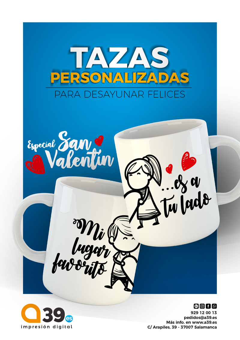 Taza con foto para regalo de San Valentín, taza personalizada texto